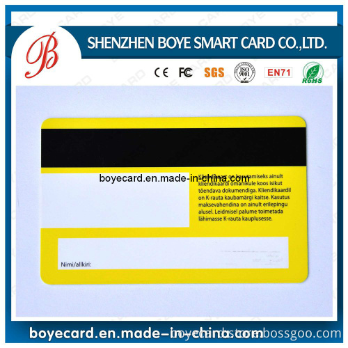 Popular Plastic PVC Magnetic Stripe Card
